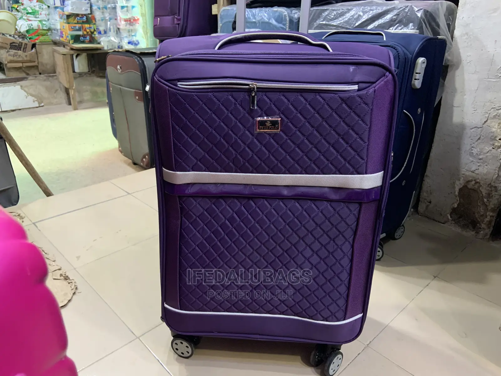 Medium Size Purple Swiss Polo Traveling Luggage