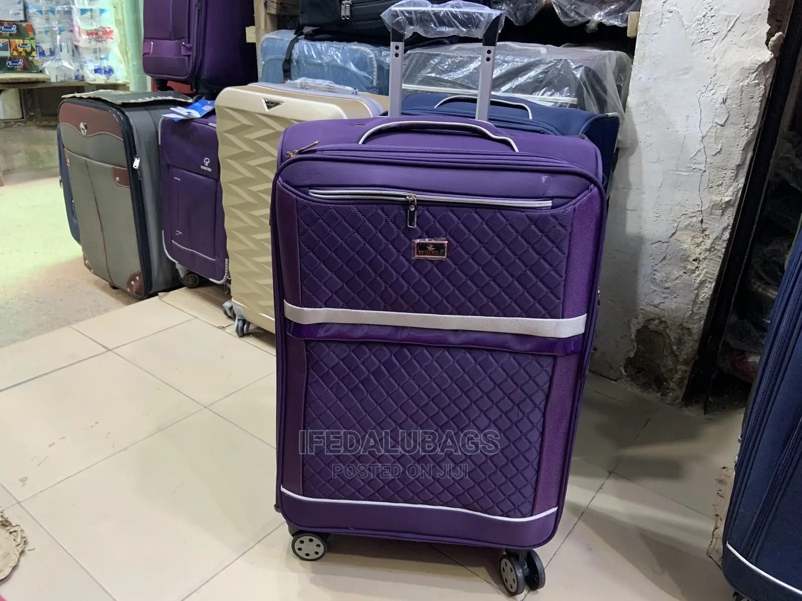 Medium Size Purple Swiss Polo Traveling Luggage