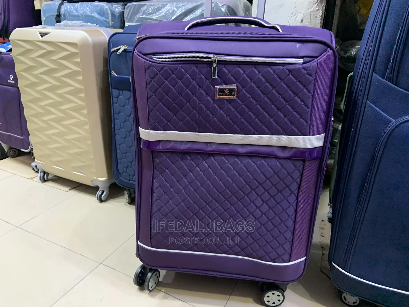 Medium Size Purple Swiss Polo Traveling Luggage