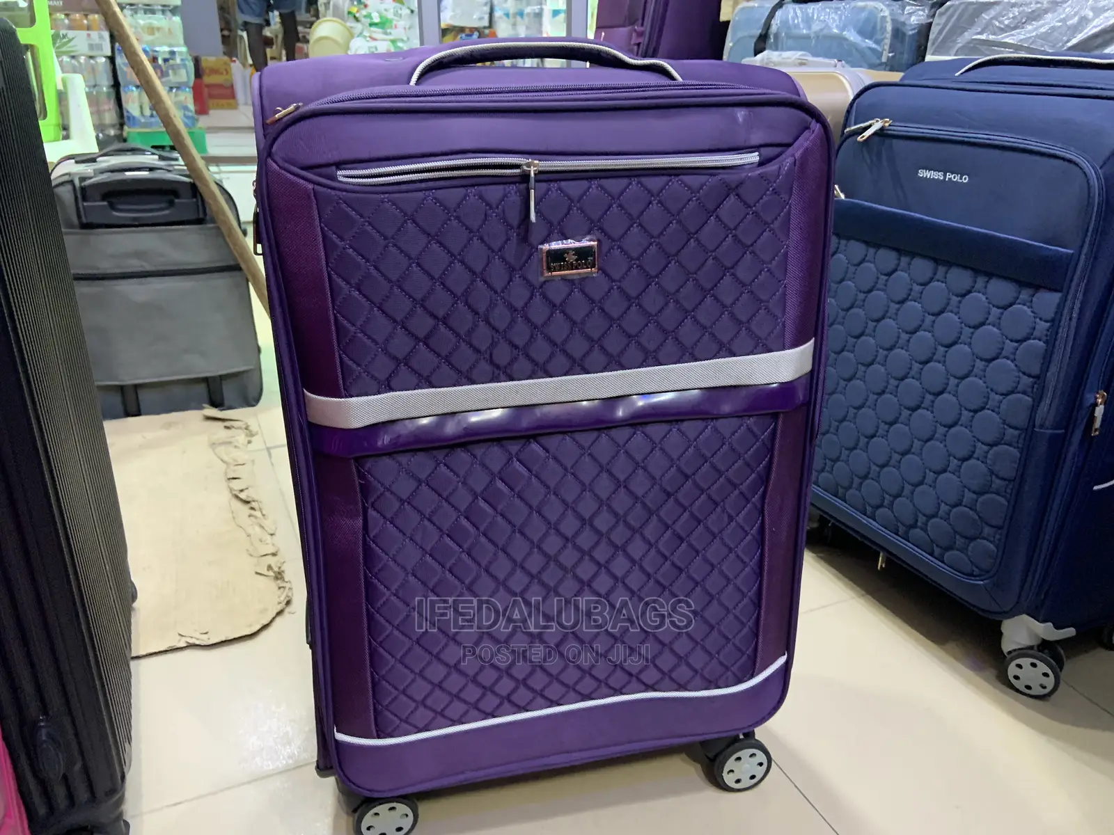 Medium Size Purple Swiss Polo Traveling Luggage