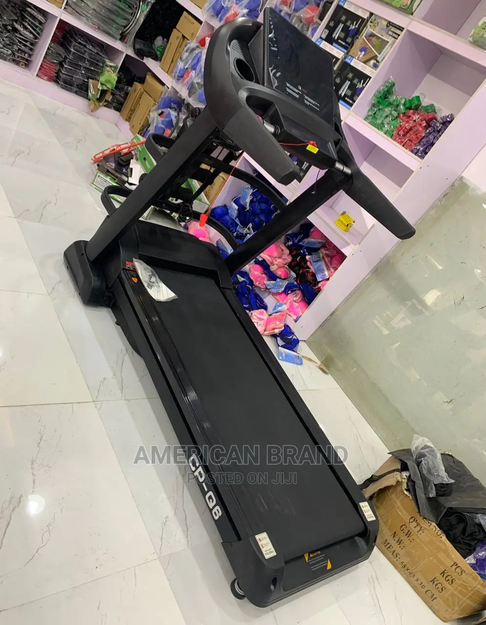 4.0hp Bodyfit Brand New Treadmill With Massager, Dumbbell
