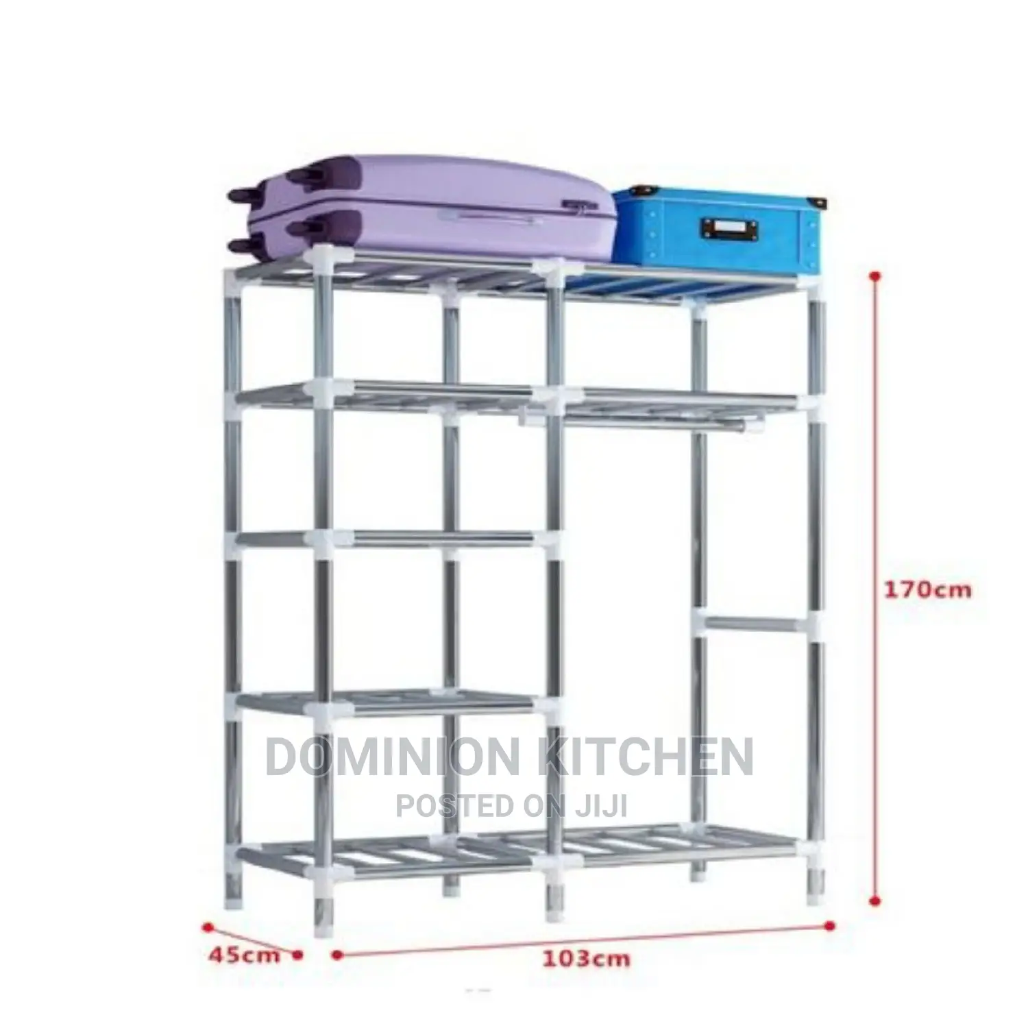 2 Columu Mobile Steel Wardrobe