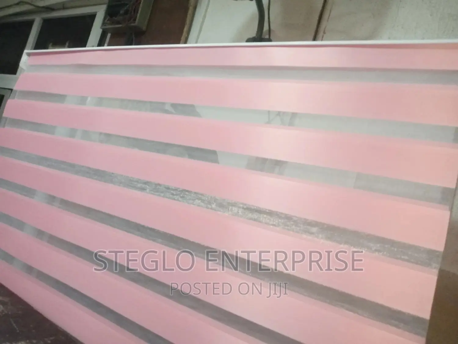 Blush Pink Day and Night Blinds