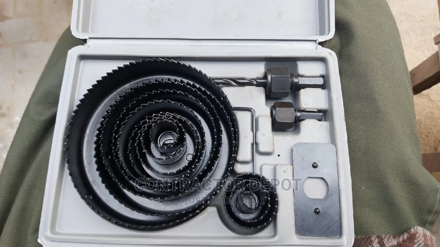 16pcs Hole Saw Cutter Set Drill Bit Carbon Metal HSS 19-127m