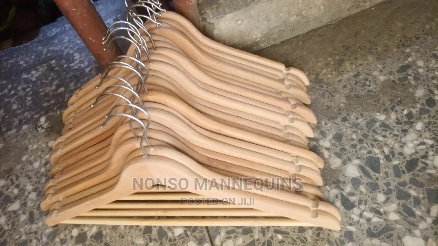 Brand New Sets of Wooden Clothes Hangers