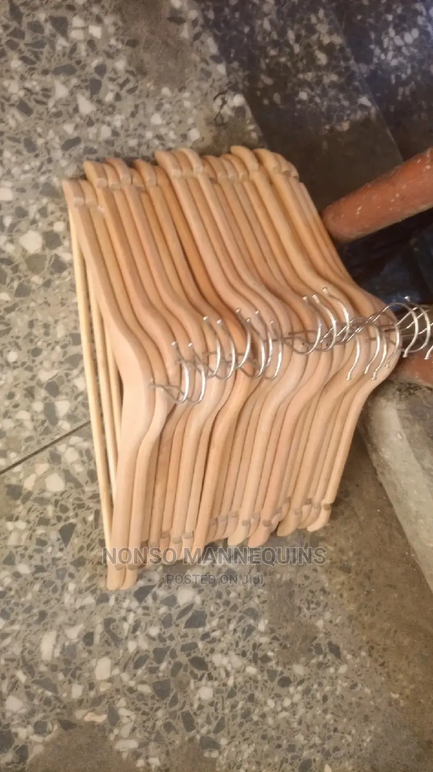 Brand New Sets of Wooden Clothes Hangers