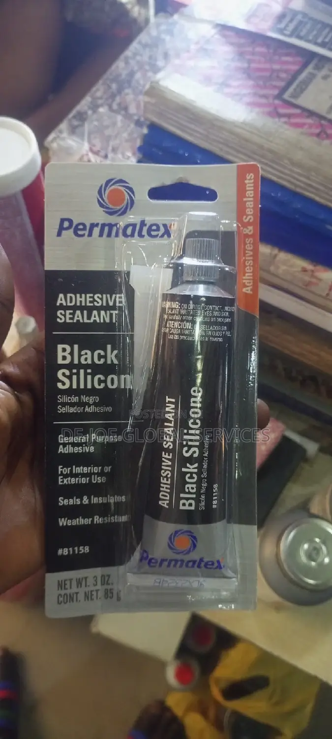 Permatex Adhesive Sealant Black High Temperature Adhesive