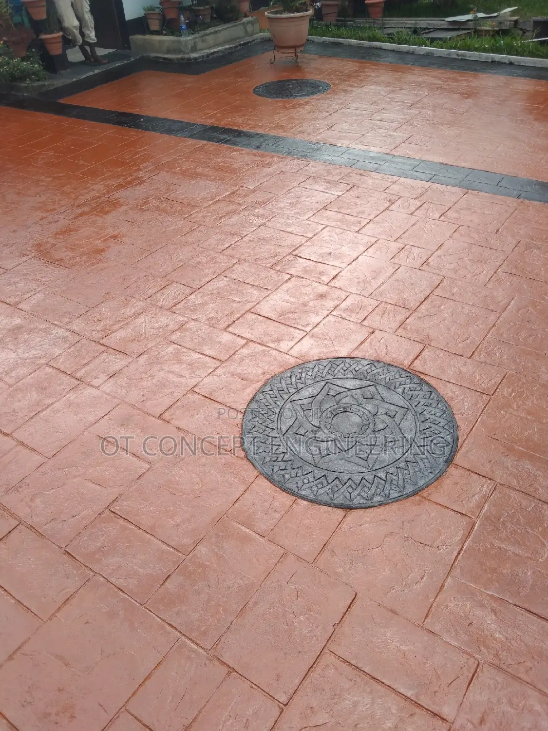 Stamp Concrete Floor by OT