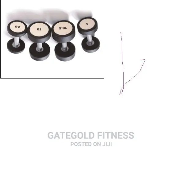Rubber Dumbbell 20kg (Pair)