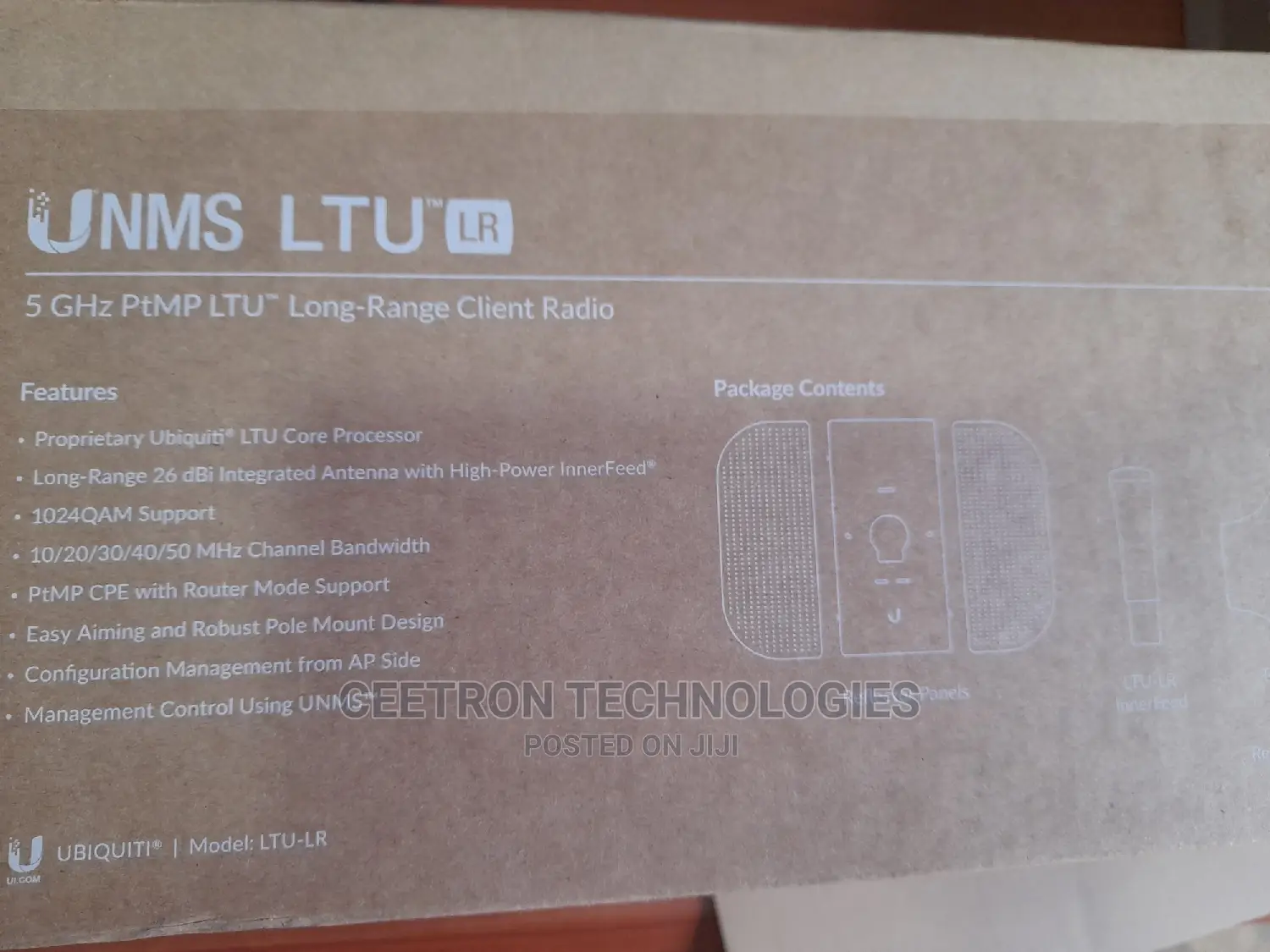 UBIQUITI:LTU-LR 5 Ghz Ptmp LTU Long-Range Client Radio