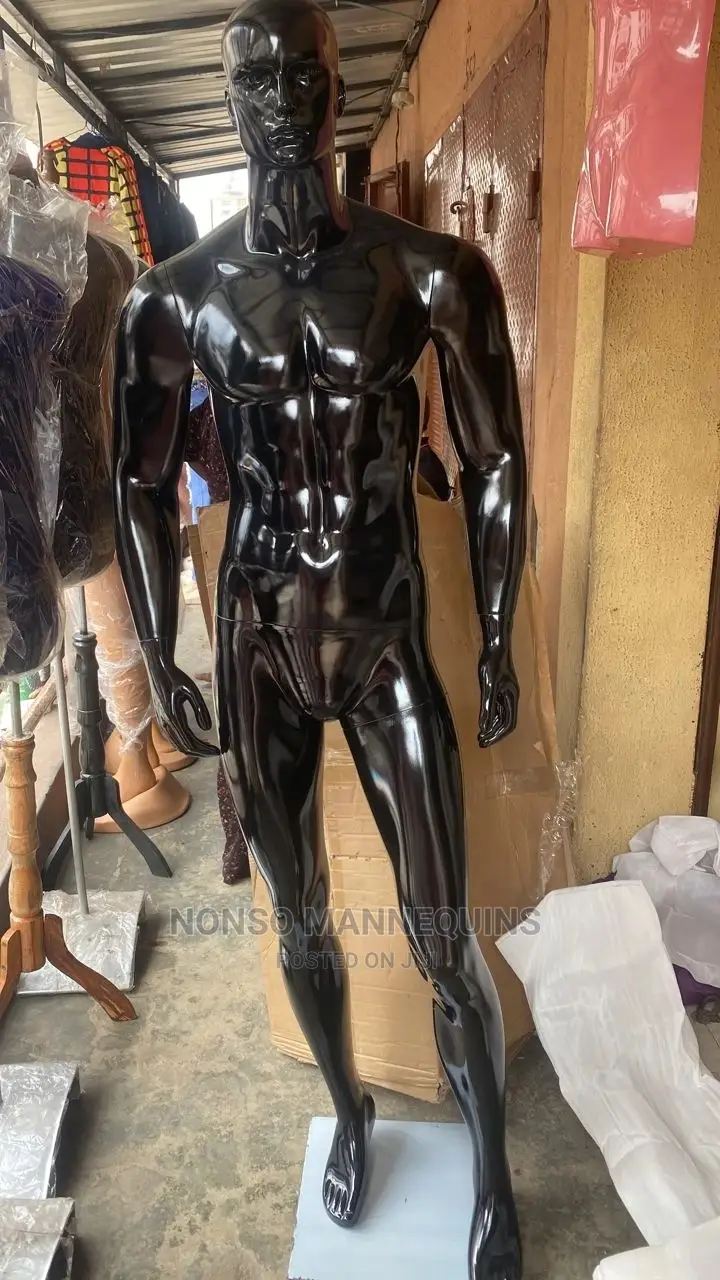 Black Fibre Glossy Full Male Mannequin