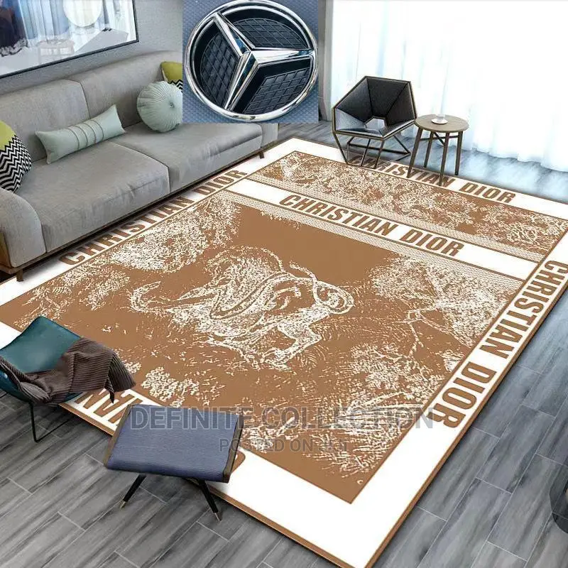 Luxury FENDI Designer Soft Center Rug.