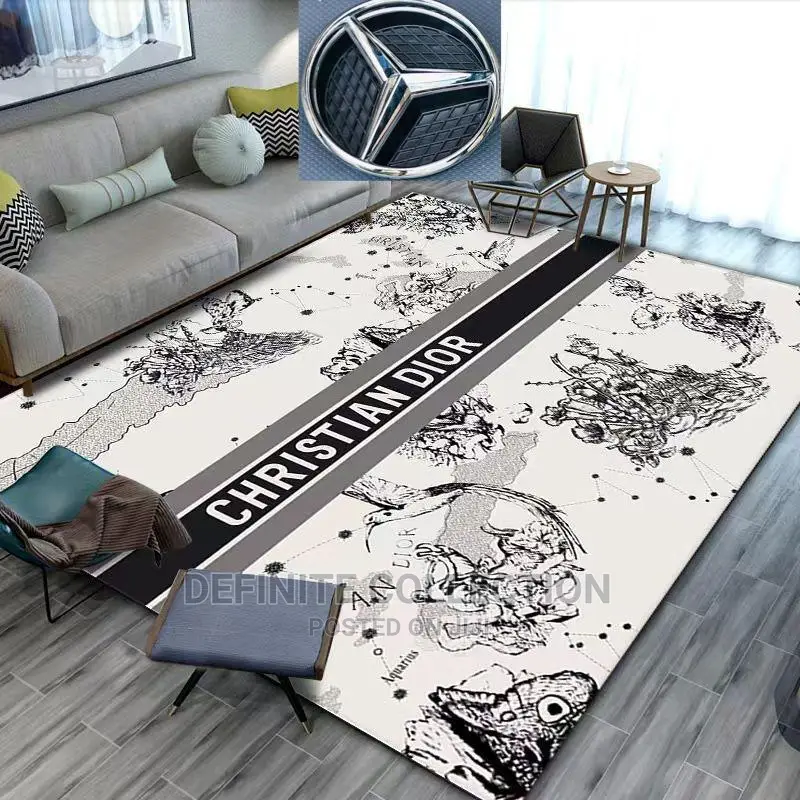 Luxury FENDI Designer Soft Center Rug.