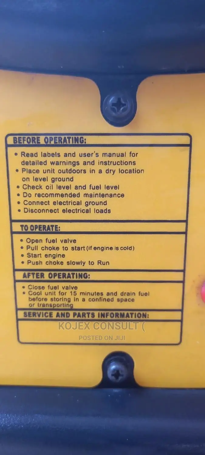 *Brand New 2.0kva, 15litres, 212cc, 7.0 Bruhm Generator