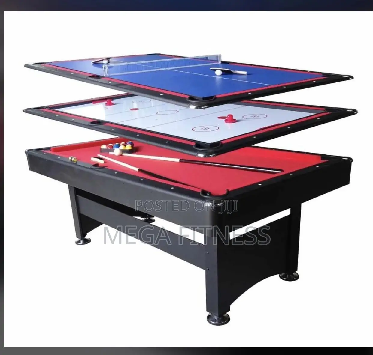 3-in-1 Snooker and Table Tennis Board