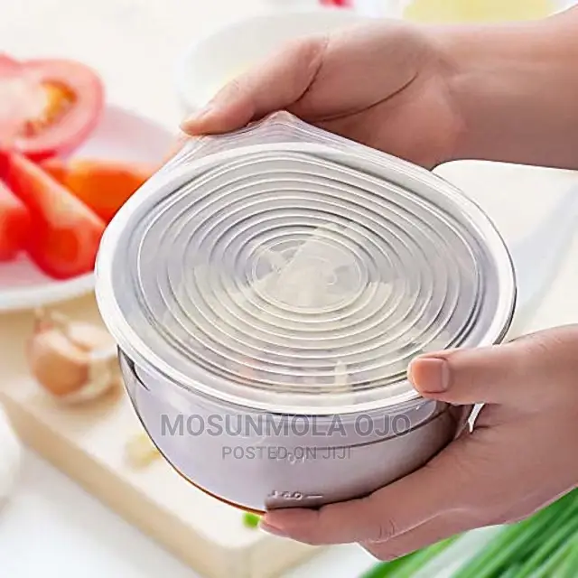 Reusable Silicone Lid Covers for Round, Square Bowls