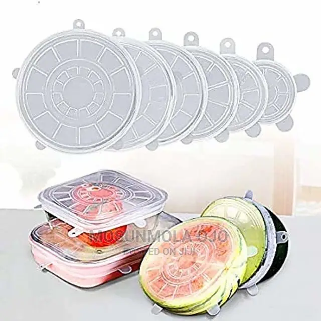 Reusable Silicone Lid Covers for Round, Square Bowls