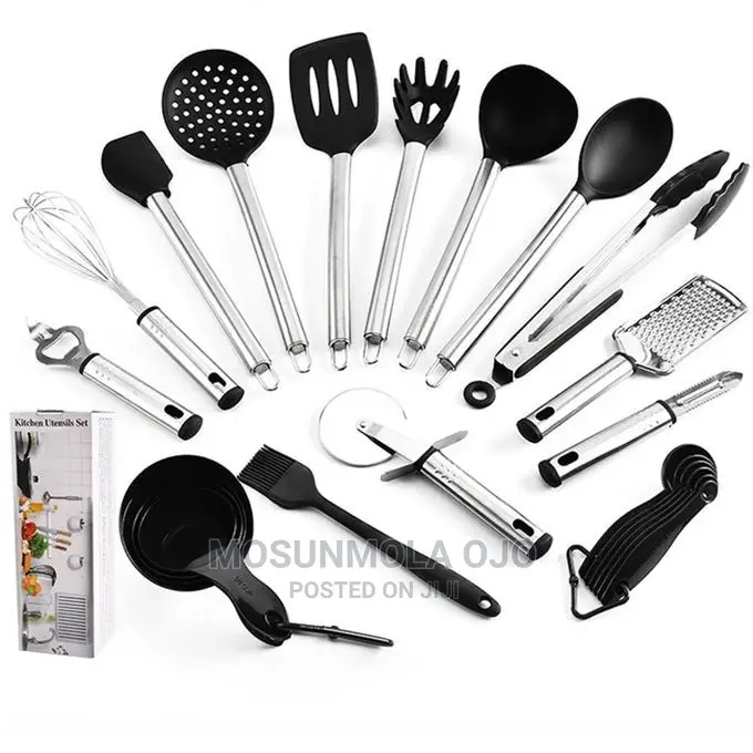 23pcs/Set Non-Stick Silicone Cooking Utensils Spoons
