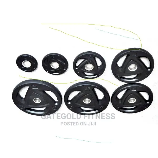 P2410B.2.5 Olympic Tri-Grip Rubber Plates 2.5kg (Pair)
