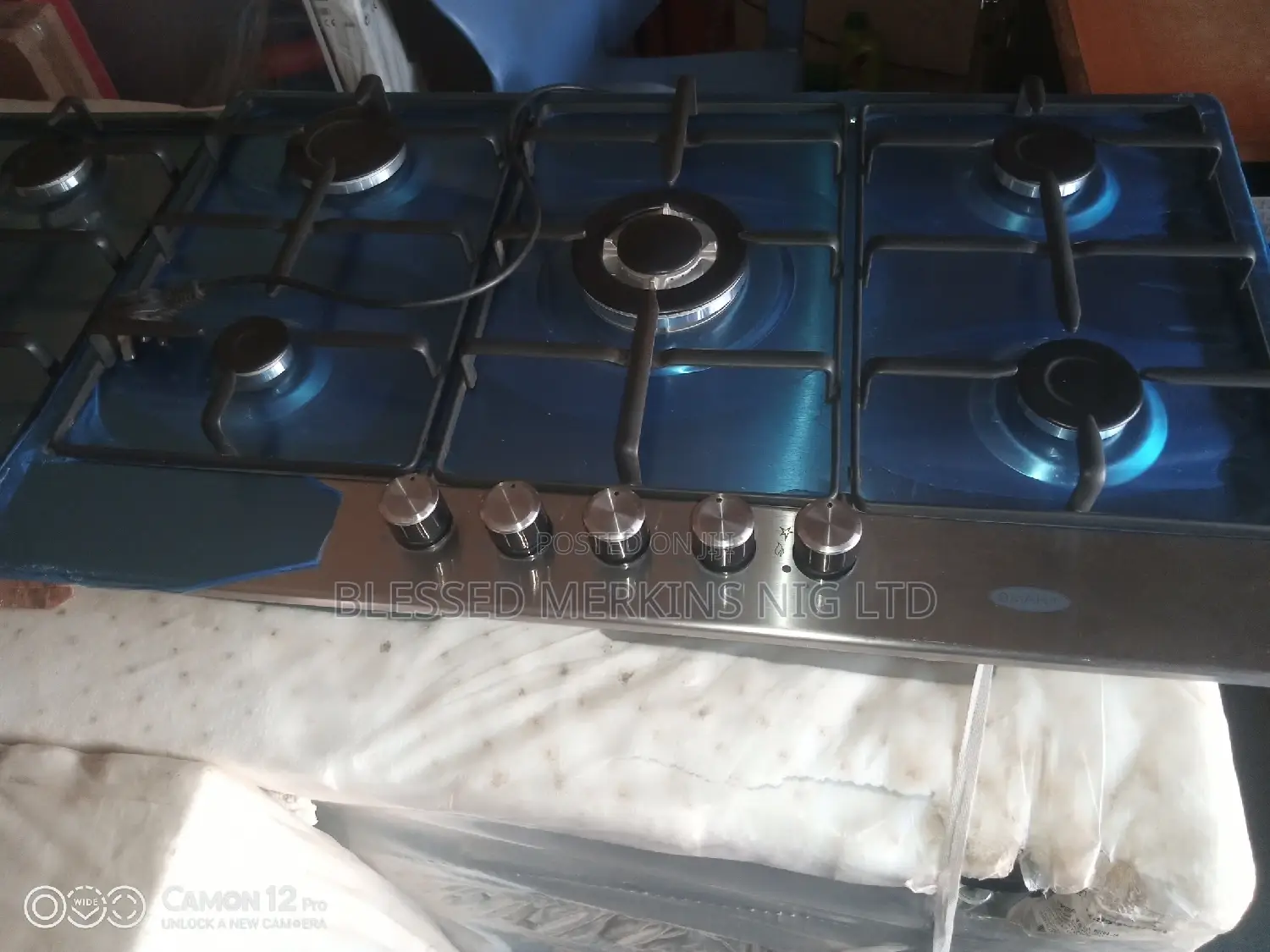 Omaha Inbuilt Gas Cooker 5burners Stainless