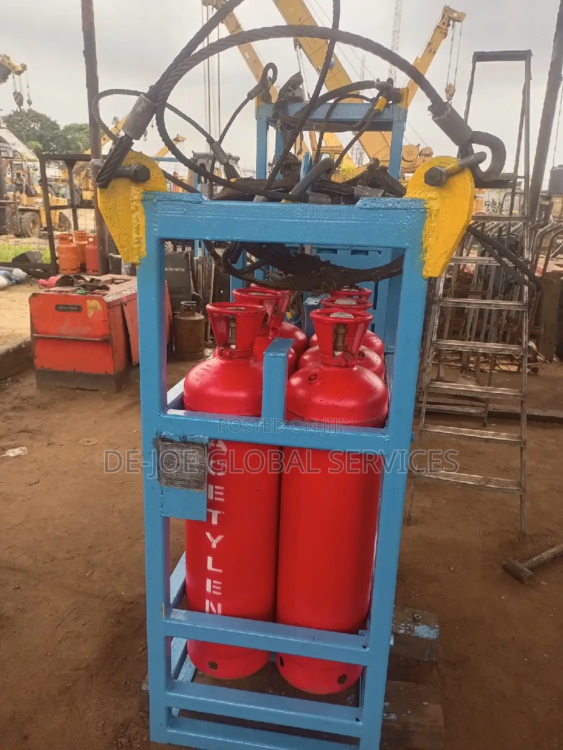 Oxygen and Acetylene Gas Racks for 6 Bottles