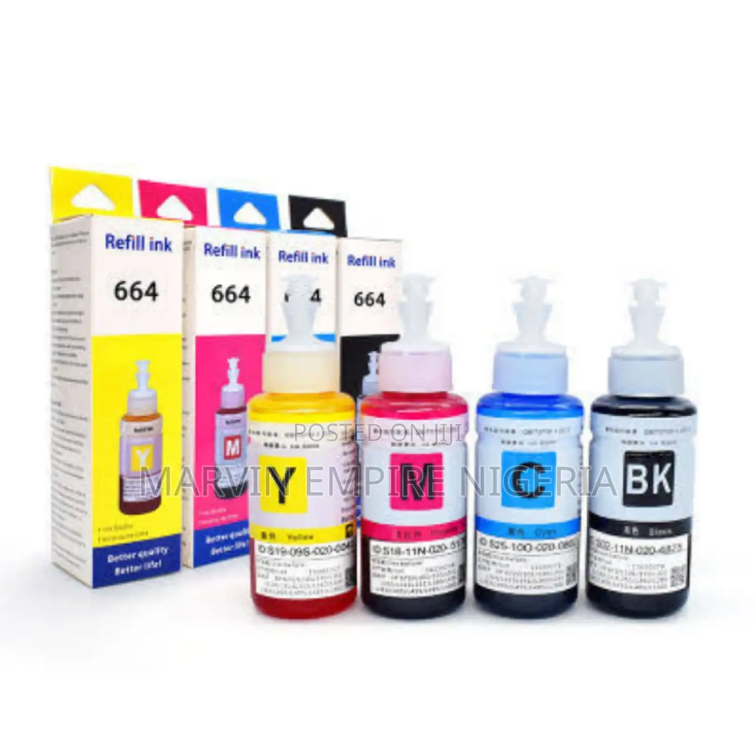 Compatible 644 Full Ink of 4 Colors for Epson Printers_ 70ml