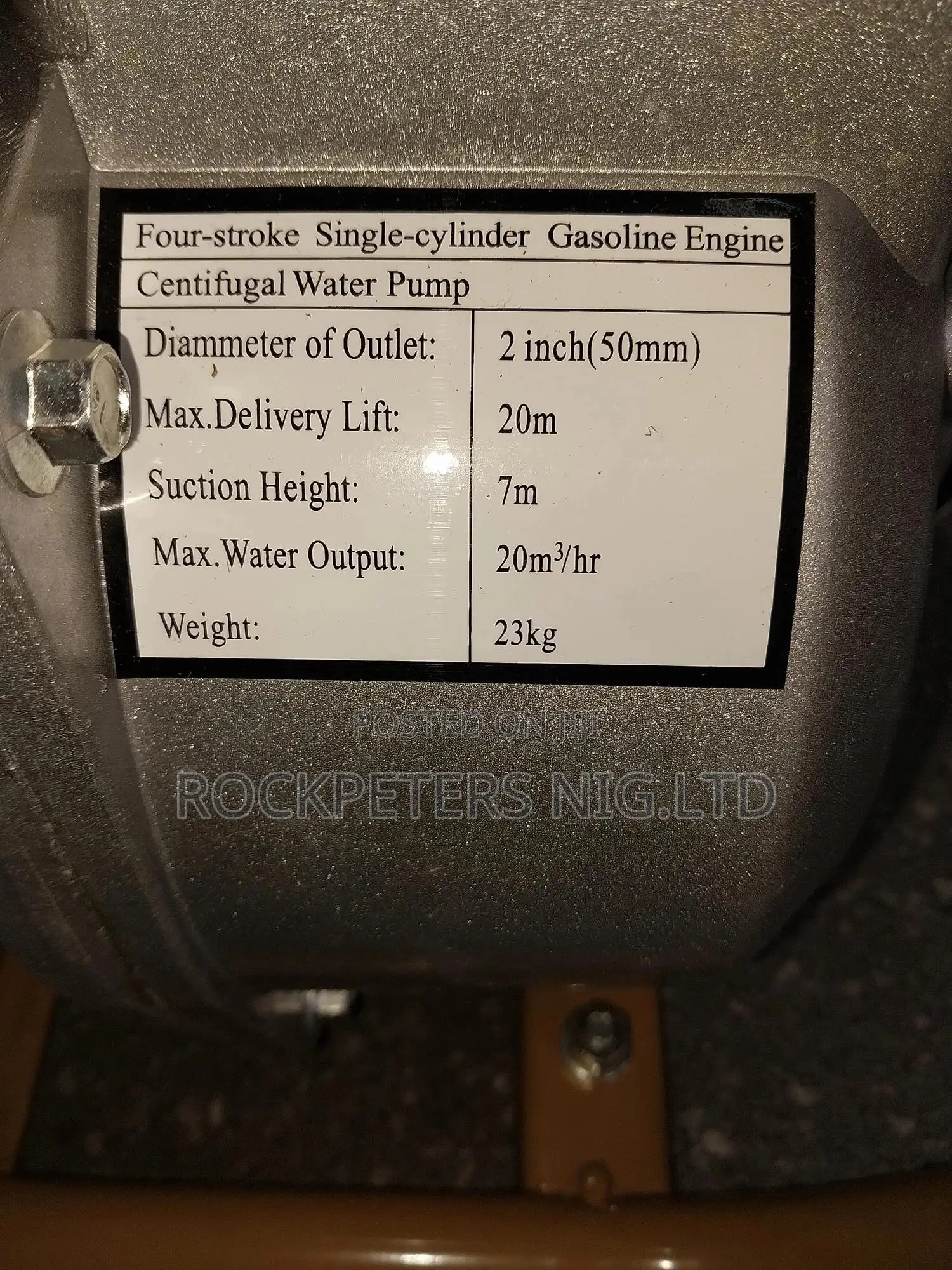 2" Robin PTG 208 Water Pump