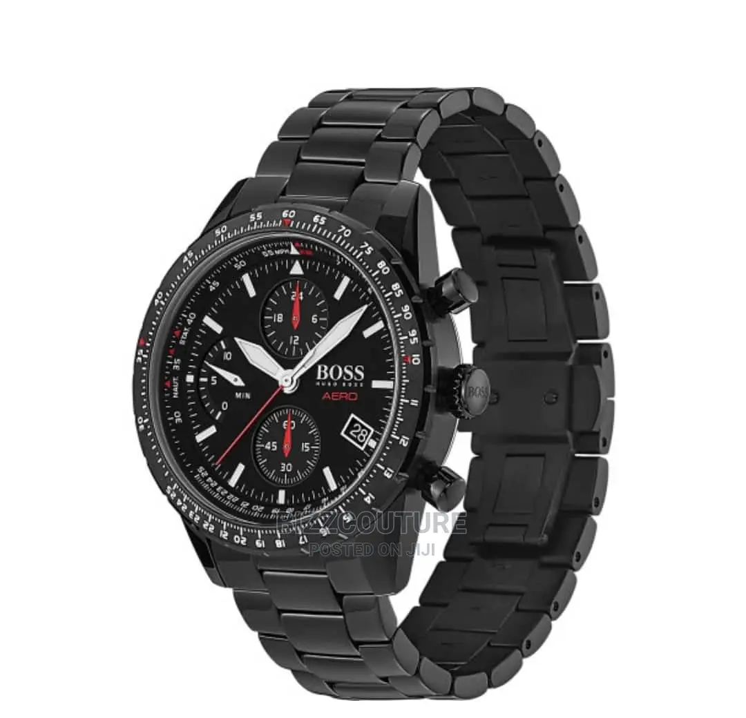 HUGO BOSS Top Notch Black Steel Watch Available in Store