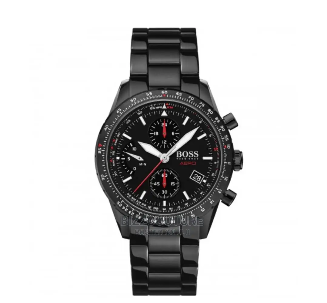 HUGO BOSS Top Notch Black Steel Watch Available in Store