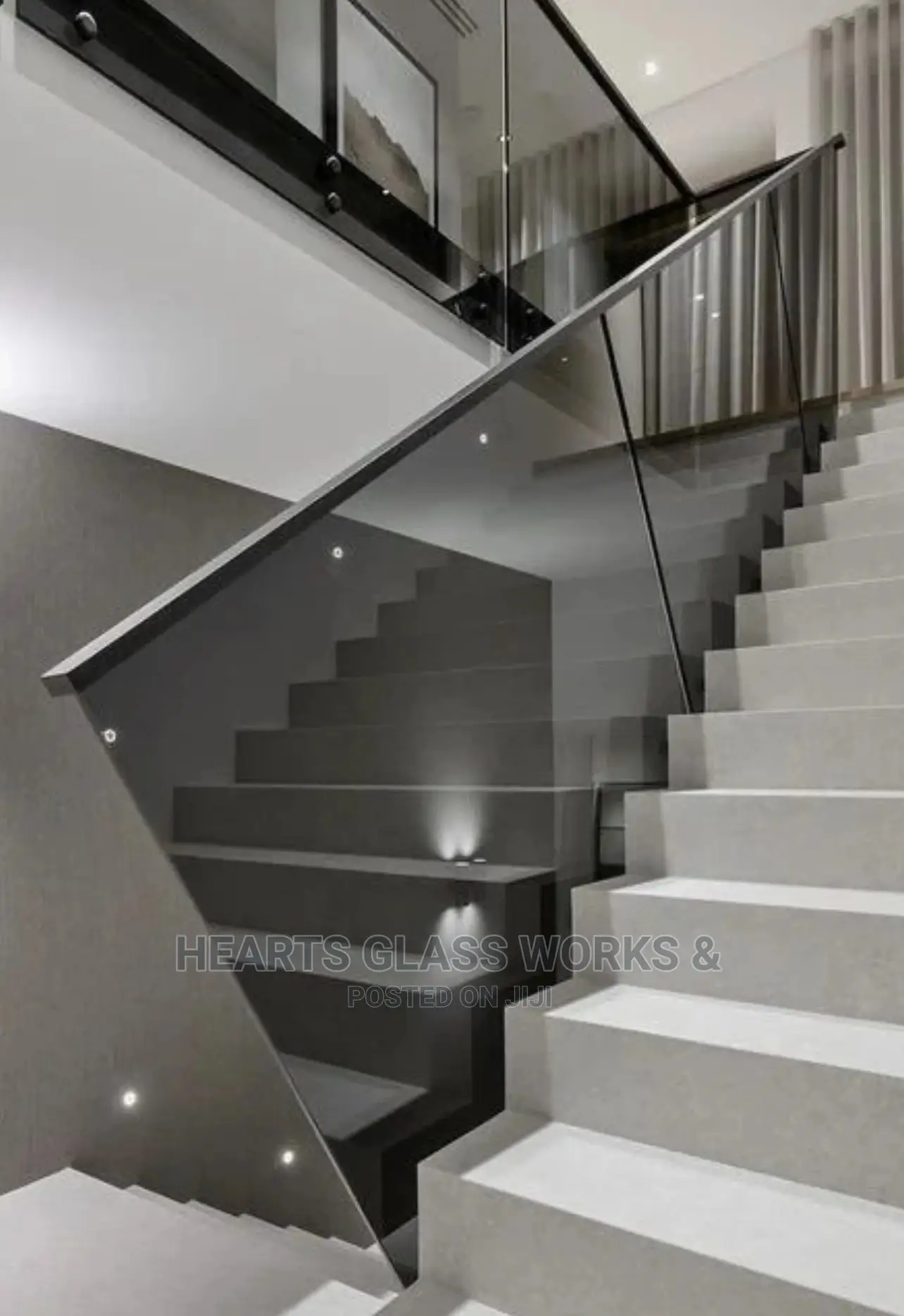 10mm Grey Frameless Tempered Glass Rail 