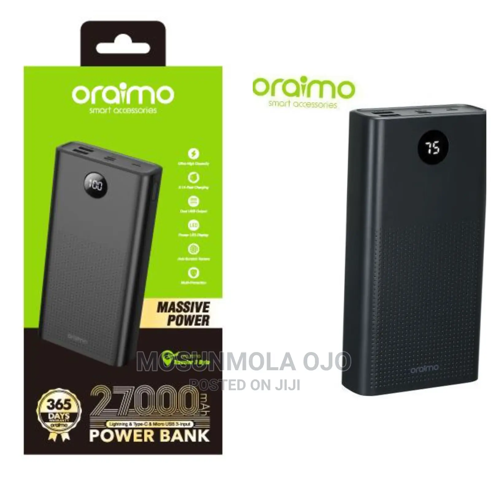 Oraimo Traveler-3-Byte Massive Power Power Bank