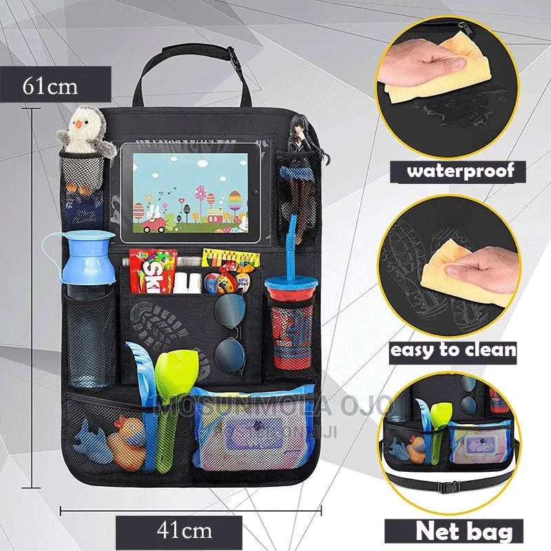 Universal Car Seat Back Organizer Multi-Pocket Storage Bag