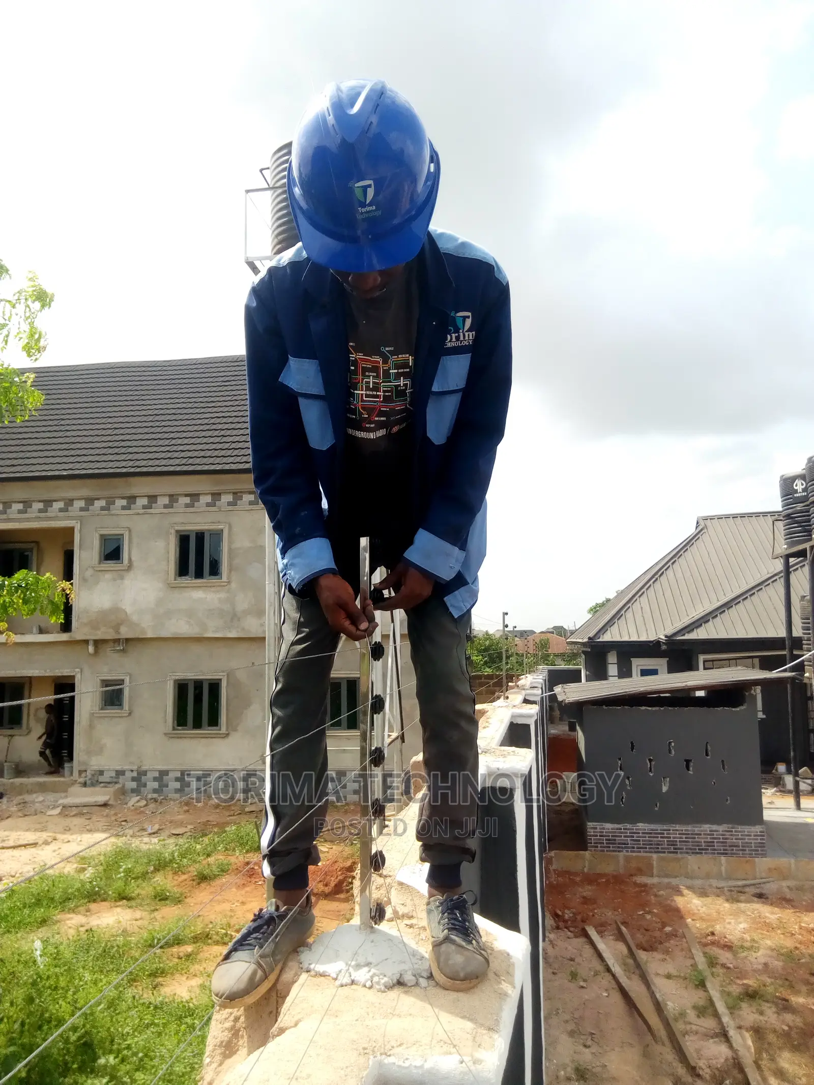 Electric Powered Fence Installation