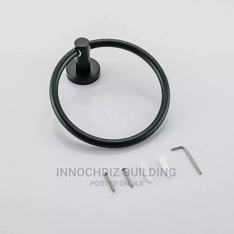 Black Towel Dryer / Ring