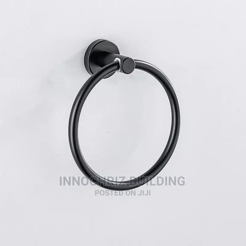 Black Towel Dryer / Ring
