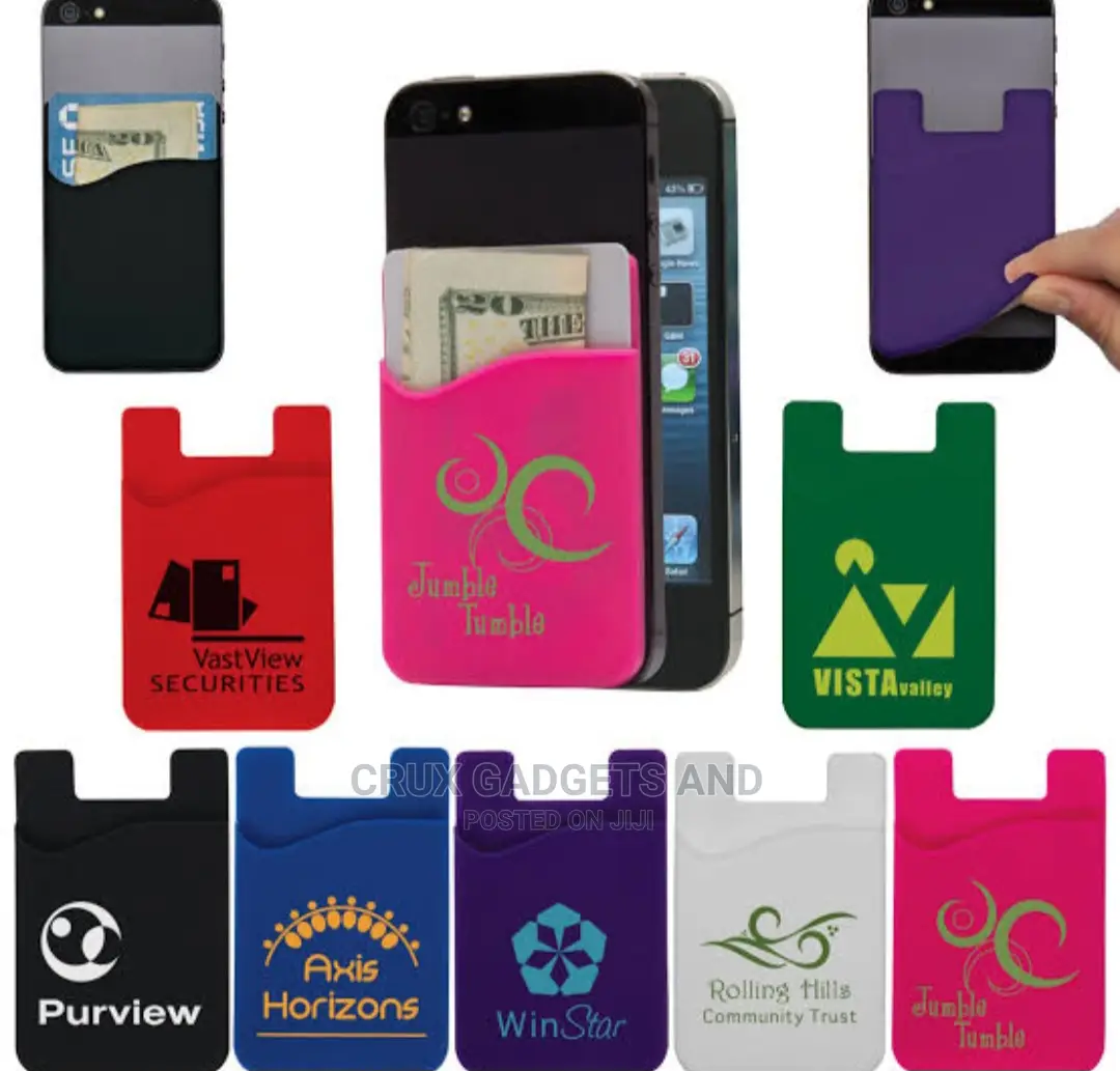 Lycra Phone Wallet Stick on Credit Card Holder