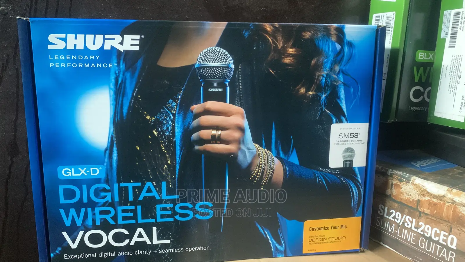 Original SHURE GLX-D With SM58 Digital Wireless Microphone