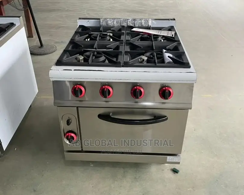 Four (4) Burner Gas Cooker With Oven