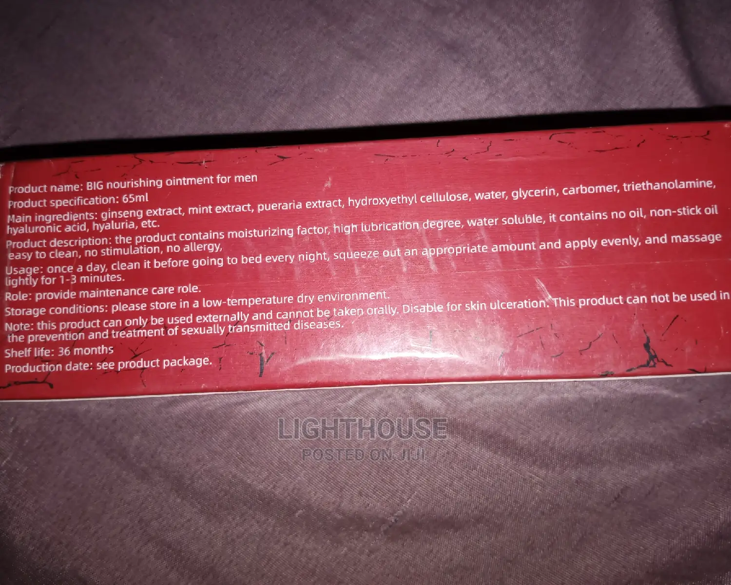 Big XXL Is Special GEL for Manhood Cream