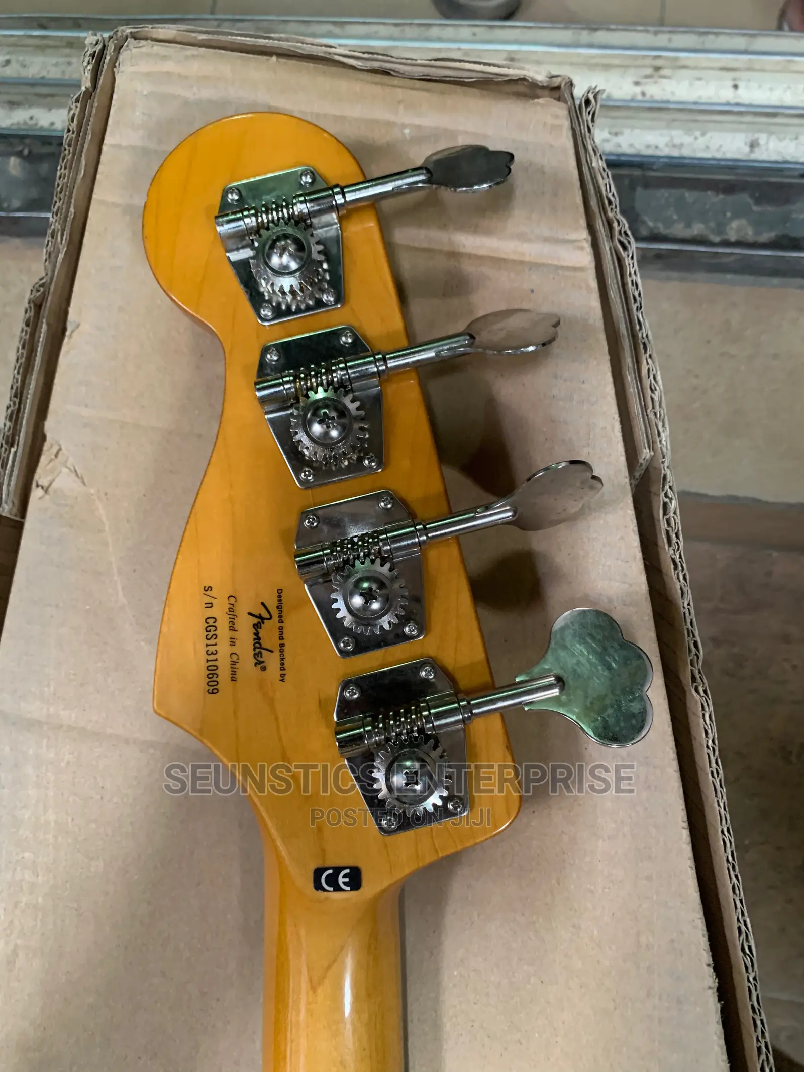 Quality Four String Squier by Fender Jazz Bass Guitar