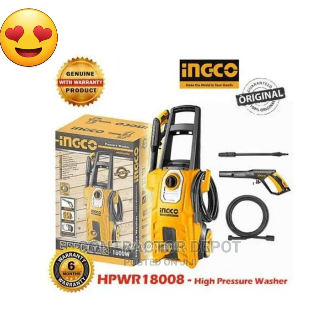 INGCO Pressure Washer 1800W 150bar HPWR18008