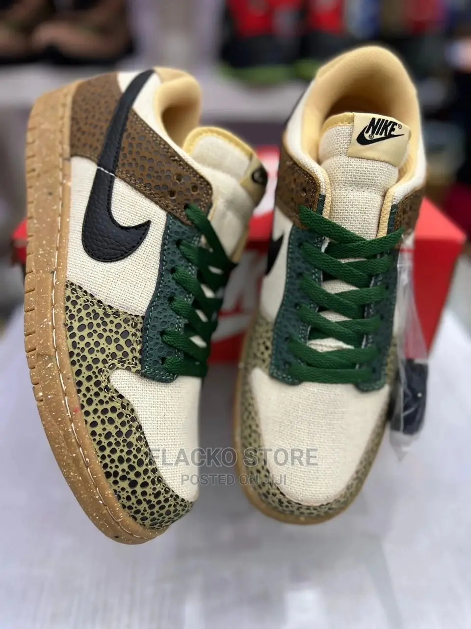 Original Nike Sb Dunk Low Safari Sneakers Available