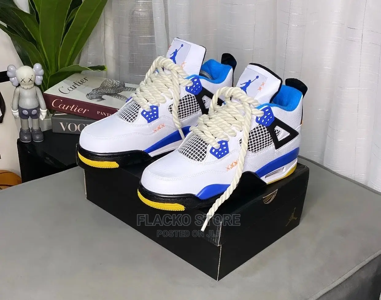 Original Air Jordan Iv Chunky Lace Sneakers Available