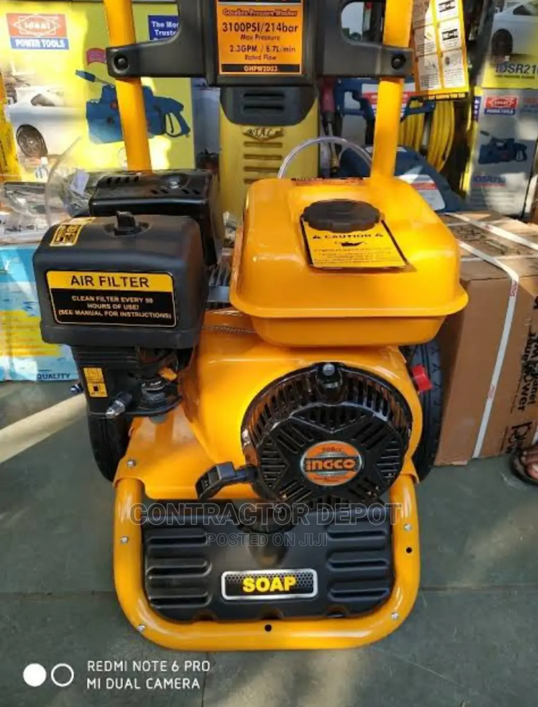 Ingco Gasoline High Pressure Washer 214bar 3100psi 6.0HP Hig