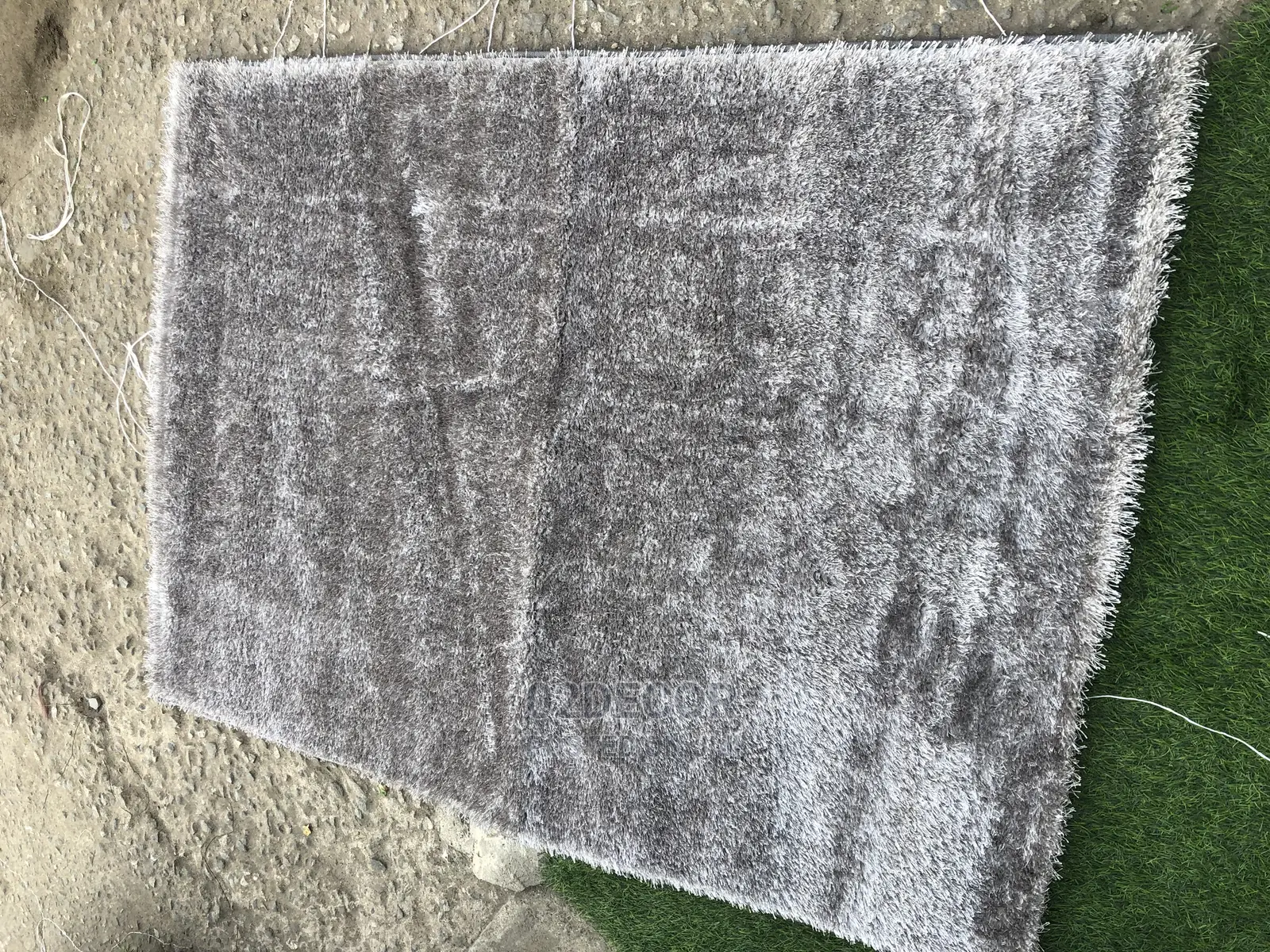 Plain Grey Soft Shaggy Center Rugs (3/5)