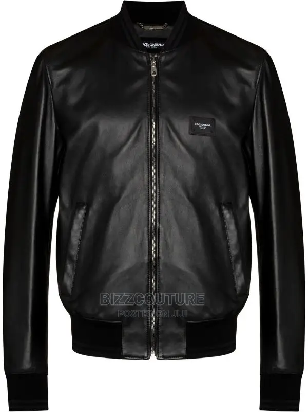 DOLCE GABBANA Top Notch Leather Jacket Available in Store