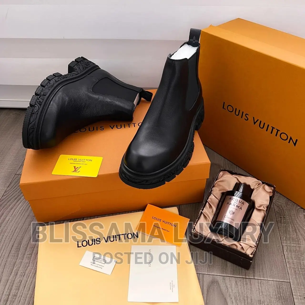 Luxury Louis Vuitton Barque Chelsea Boot