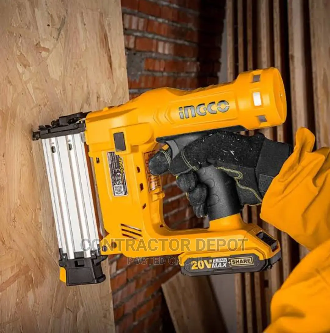 Ingco Cordless Brad Nailer With PCS Battery 20V – 2.0ah