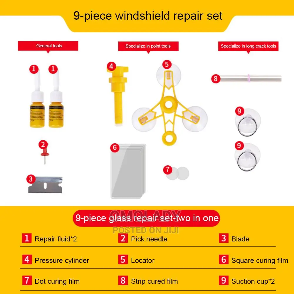 Car Quick Fix Windshield Repair Kit
