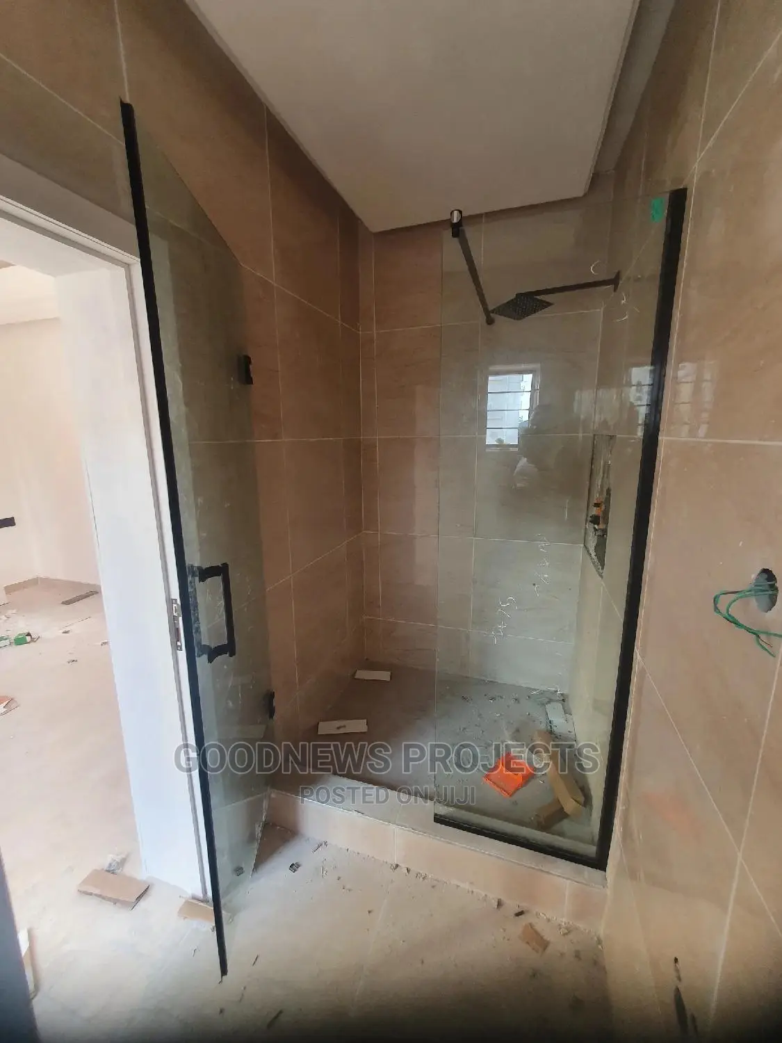 Toilet Frameless Glass Shower